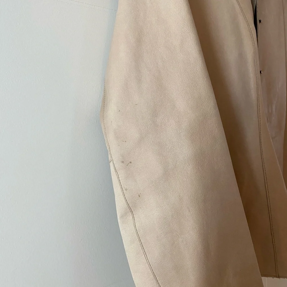 AMAZING Vintage Tan Leather Jacket - Picture 4 of 8